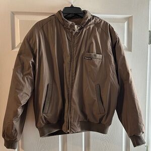 Members Only Dark Brown Bomber Jacket